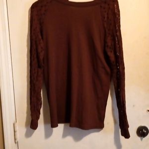 Brown long sleeve shirt